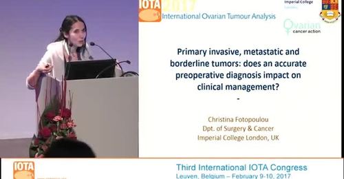 2017 IOTA Congress Primary invasive, metastatic and borderline tumors