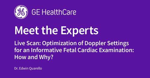 Live Scan: Optimization of Doppler Settings for an Informative Fetal Cardiac Examination: How and Why? - Dr. Edwin Quarello